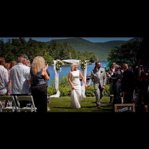 Wedding Pic From The Chateau On The Lake
